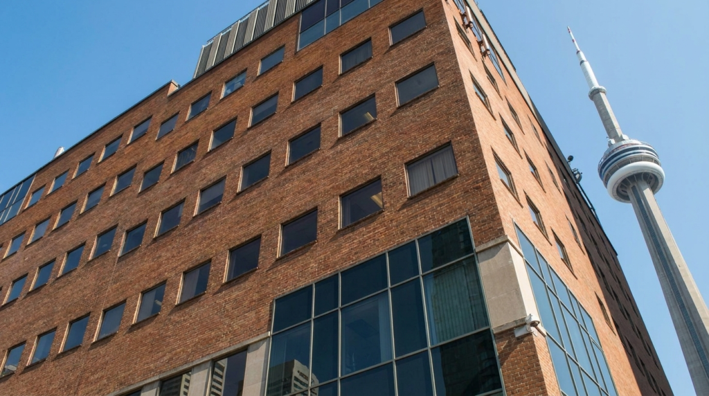 downtown Toronto carrier hotel building where Canadian data sovereignty is physically anchored